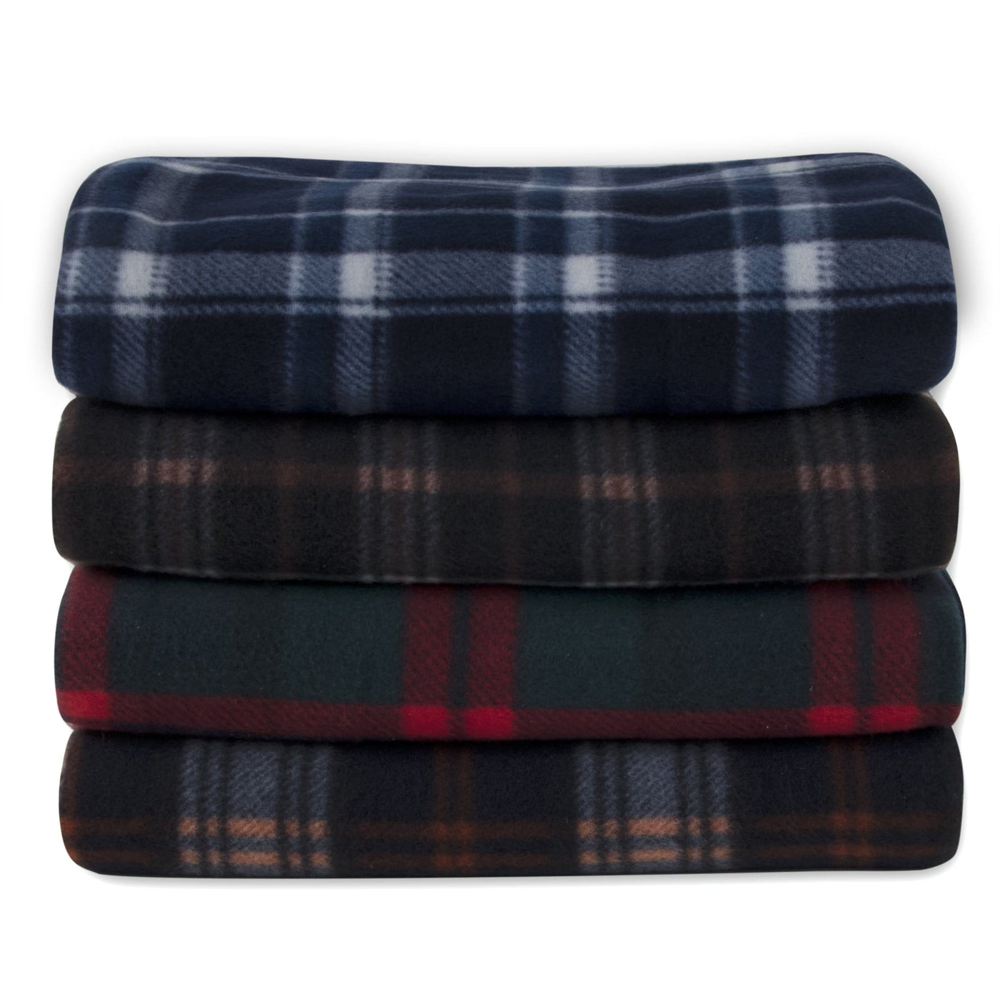 Wholesale Plaid Fleece Throw Blankets 50" x 60" — BagsInBulk.ca