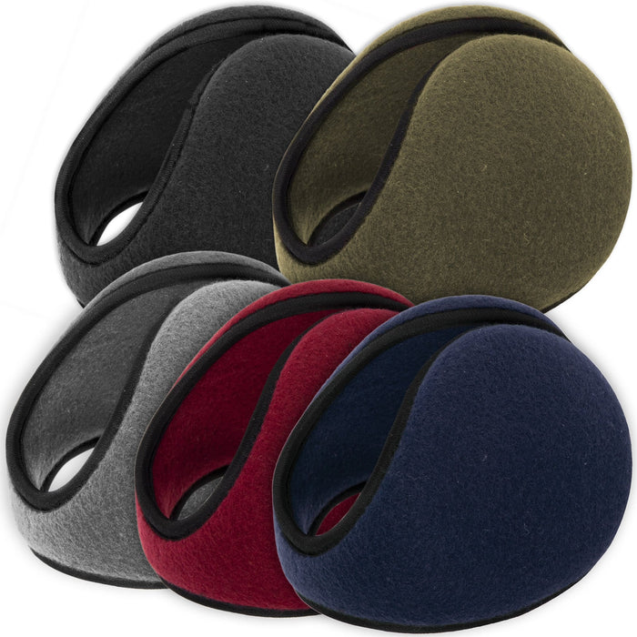 Wholesale Adult Fleece Ear Muffs – 5 Assorted Colors