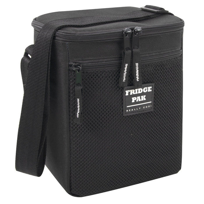 Wholesale Fridge Pak 6 Can Cooler Bag With Front Mesh Pocket