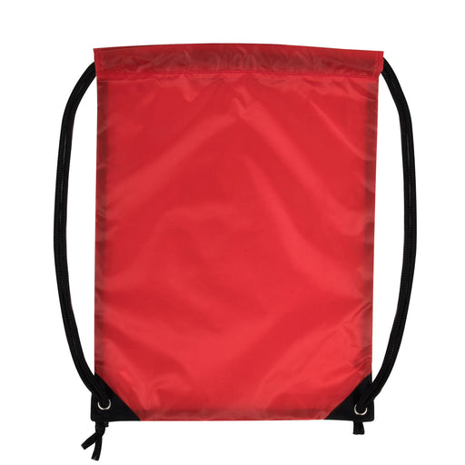 18 Inch Basic Drawstring Gym Bag - Red - BagsInBulk.ca