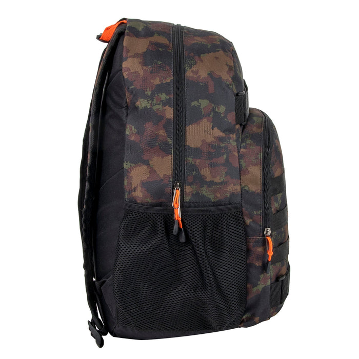 Wholesale 19 Inch Dual Strap Daisy Chain Backpack With Laptop Sleeve - Camo