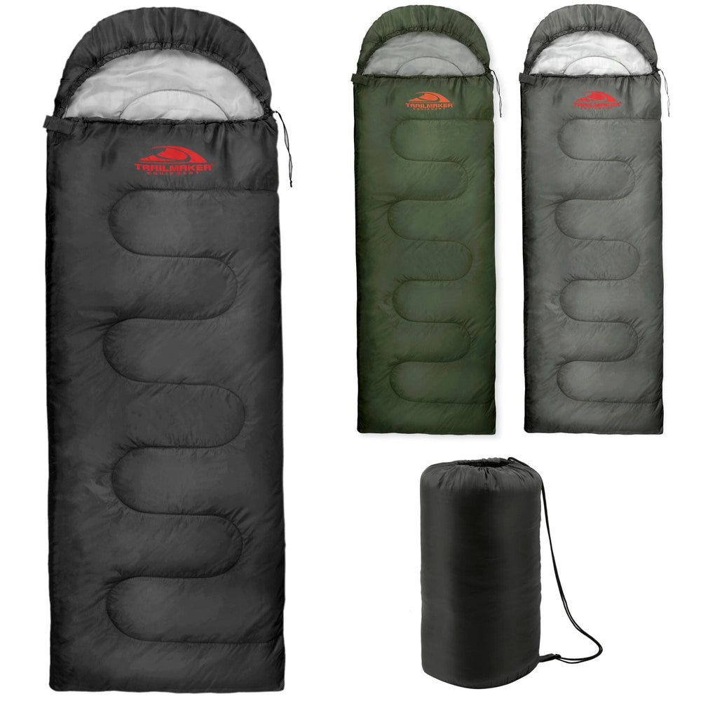 Wholesale Waterproof Cold Weather Sleeping Bags - 3 Colors