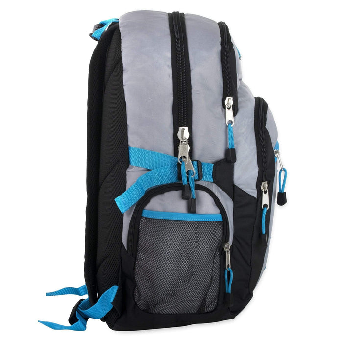 Wholesale 19 Inch Mountain Edge Multi Pocket Daisy Chain Backpack With Laptop Sleeve - 3 Colors-bagsinbulk-ca