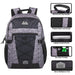 19 Inch Mountain Edge Heather Bungee Cord Backpack With Padded Laptop Section - BagsInBulk.ca