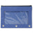 wholesale three ring pencil case with window in color blue