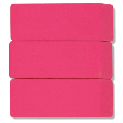 wholesale 3 pack of pink erasers 