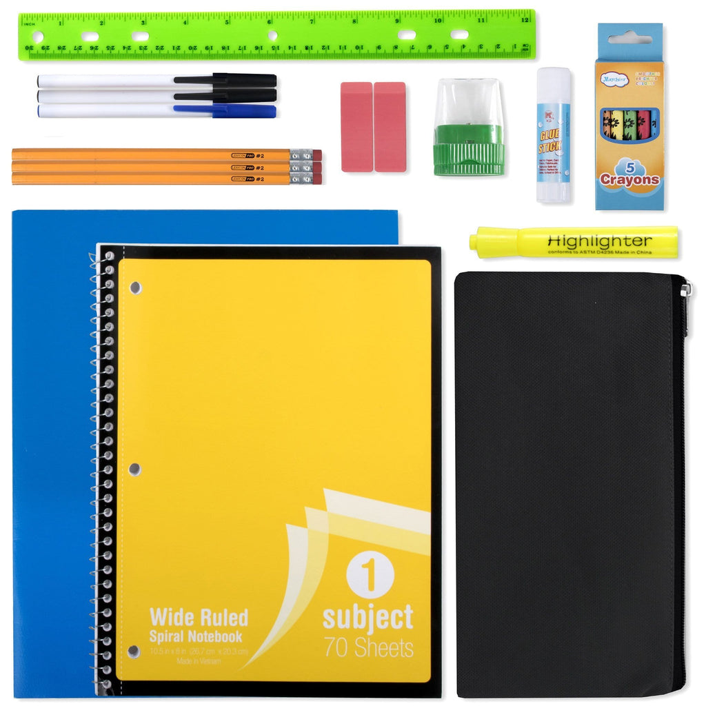 Wholesale School Supplies in Bulk Bundle 30 Piece School Supply Set, in Bulk  Pack of 12 : : Office Products